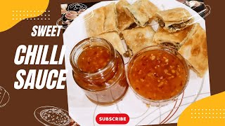 Sweet chili sauce easy quick recipe sweet chilli sauce recipe [upl. by Harolda]