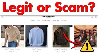 Watson Apparel Review  Legit or Scam Store [upl. by Matthiew]