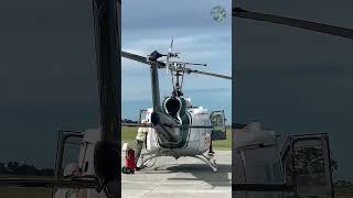 Starting the Bell UH 1H Engine shorts helicopter [upl. by Francyne]