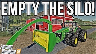 BEST WAY TO EMPTY A SILAGE BUNKER  Farming Simulator 19 [upl. by Garcia]