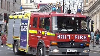 London Fire Brigade Reserve Pump Ladder Pump amp Turntable Ladder Responding [upl. by Sonia494]