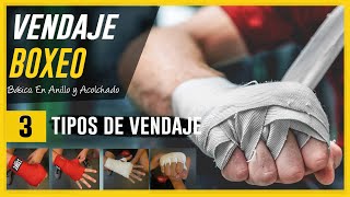 VENDAJE BOXEO 3 variantes fundamentales en 8 anillo acolchado  Como vendar manos correctamente [upl. by Yendroc488]