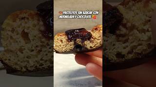 Bizcochitos con mermelada y chocolate receta bizcochitos sinazucar fitnessrecipes lowcarb [upl. by Eniamahs]