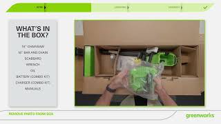 60v 16 chainsaw unboxing and assembly [upl. by Cida]