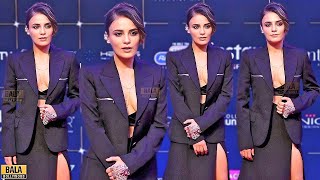 Radhika Madan Looks Resplendent In Thighslit arrives at Bollywood Hungama OTT India Fest 2024 [upl. by Anrahc]