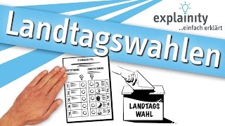 Landtagswahlen einfach erklärt explainity® Erklärvideo [upl. by Monica423]