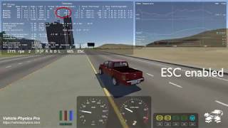 ESC Electronic Stability Control in Vehicle Physics Pro [upl. by Nagol]