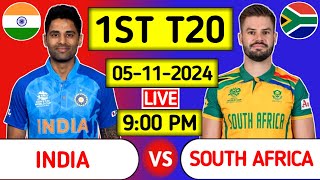 India Vs South Africa 1st T20 Live Score  Part 3 [upl. by Gnuhp]