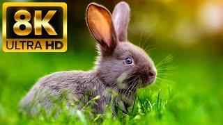 AROUND THE WORLD ANIMALS  8K 60FPS ULTRA HD  With Nature Sounds Colorfully Dynamic [upl. by Coady]