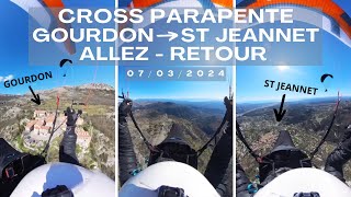 CROSS PARAPENTE GOURDON  ST JEANNET ALLEZ  RETOUR  PAYSAGE INCROYABLE [upl. by Clarance]