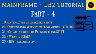 Mainframe DB2 Tutorial  Part 4  Refresher [upl. by Marfe]