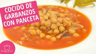 Garbanzos con panceta una receta fácil y deliciosa [upl. by Rehpinnej]