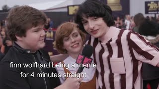 finn wolfhard being a meme for 4 minutes straight [upl. by Foss]