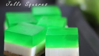 Jelly SquaresSlices ජෙලි වලින් රසවත් අතුරුපසක් [upl. by Akcinahs]