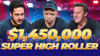 1450000 Super High Roller Ivey  Mateos  Tricket  Phua Final Table Poker Drama [upl. by Atsuj]