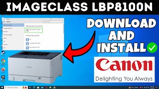 How to Install Canon lbp 3000 printer in windows 10 [upl. by Yrallih]