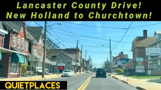 New Holland Lancaster County Drive to Churchtown Pennsylvania Spring [upl. by Ashien45]