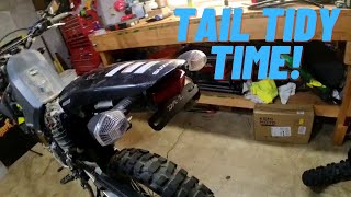 DRZ400 Crash Part 2 Installing a Tail Tidy Rear Fender Eliminator [upl. by Ulphia532]