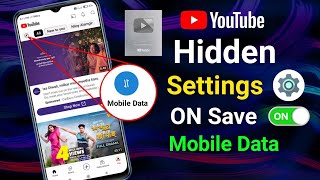 YouTube Hidden Settings to Save Mobile Data  How to Mobile ka Internet Data Jaldi KhatamTutorial [upl. by Ameen]