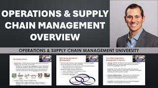 Intro to Operations Management Sustainability and Supply Chain Management [upl. by Greenfield]