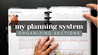 MY PLANNER SYSTEM  HOW TO ORGANIZE YOUR PLANNER SECTIONS FOR MAXIMUM PRODUCTIVITY amp EFFICIENCY [upl. by Aratehs]