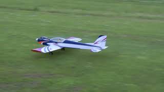 Two Stroke Powered Kyosho Calmato Sports 40 At South Derry Model Flying Club [upl. by Roderic]