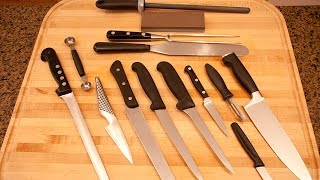 Essential Professional Chef Knives Kit [upl. by Kunz555]