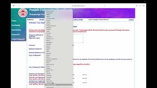 How to apply for Transcripts in Punjab UniversityChandigarh for Evaluation Either WES OR IRCC [upl. by Maribel822]