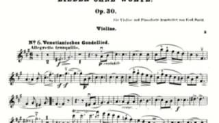 F Mendelssohn Op30 No 6  Venetianisches Gondellied on recorder [upl. by Nekial977]