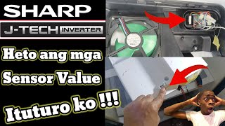 Sharp JTECH Inverter Refrigerator  Sensor Value Ituturo ko [upl. by Tompkins]