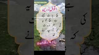 AlfaazeHikmat Hikmat ki Baat AqwaleZareen UrduQuotesWords of Wisdom Motivational Quotes [upl. by Esinet252]