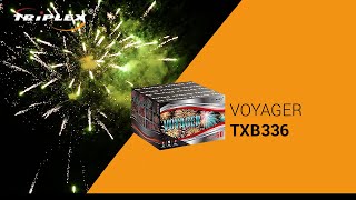 FAJERWERKI TXB336 60S 1 BATERIA VOYAGER F3 TRIPLEX FIREWORKS [upl. by Llewop]