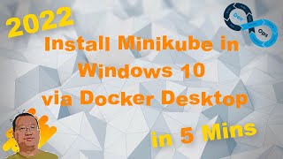 Install Minikube in Windows 10 via Docker Desktop 2022 Update  2022  Version [upl. by Daberath148]