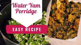 How to Prepare Water Yam Porridge [upl. by Dewitt206]