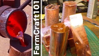 Biggest DIY Copper Melt on YouTube 60 POUNDS of Copper Into Ingots FarmCraft101 [upl. by Agn]