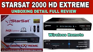 StarSat SR 2000 HD Extreme Wireless Remote Full Review [upl. by Anamor823]