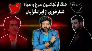 جنگ ارتجاعیون سرخ و سیاه و شکر خوری از ایرانگرایاندعوای علیز و رائفی و بالا رفتن از امید دانا [upl. by Aufmann]