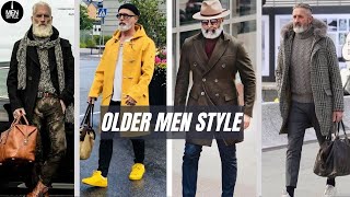 Older Men Winter Fashion 2023  Mens Outfits  20 Casual Business Winter Style [upl. by Nairadas]