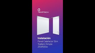 Instalación Panel Calefactor Slim Temptech Toallero Simple [upl. by Ardried309]