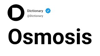 Osmosis Meaning In English [upl. by Stephan]