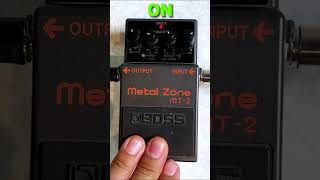 Guitar Pedal Metal Zone MT 2 Going into Marshall Amp shorts [upl. by Naiditch]