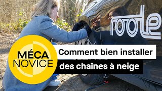 Tuto  comment bien installer des chaînes à neige [upl. by Nonnelg]