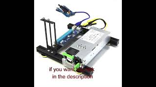 Laptop external graphics card dock mini PCIe to pciex16 riser card set bracket  riser card shorts [upl. by Ellon]