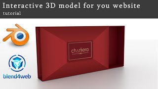 Interactive 3D for websites tutorial  Blender Blend4Web [upl. by Yeltneb201]