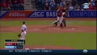 UNC Baseball ACCT Highlights vs Florida State [upl. by Gnilrets]