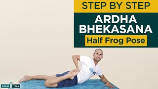 Ardha Bhekasana Half Frog Pose Benefits How to Do amp Contraindications by Yogi Tara  Siddhi Yoga [upl. by Udell469]