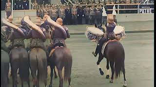 German Army Parade 1938 COLORIZED 4K 60FPS [upl. by Araf]