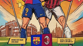 Pretemporada FCBarcelona vs AC Milan [upl. by Rugg263]