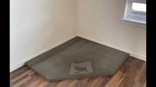 DIY Wood Stove Concrete Hearth  Part 3 [upl. by Hummel]