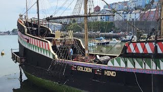 A quick look around Brixham in Devon pirates ship explore dog [upl. by Huey30]